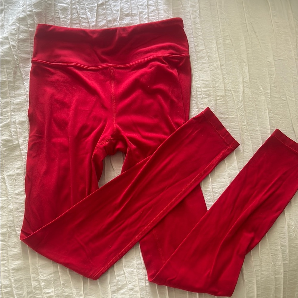 Athleta girl red leggings